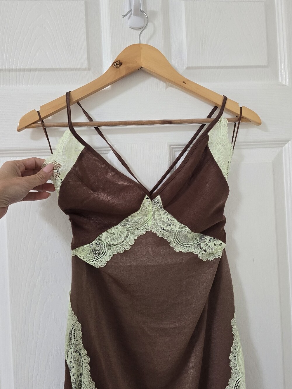 Free People Some Kind Of Love Satin Maxi Slip Dress New Size M - Picture 4 of 9